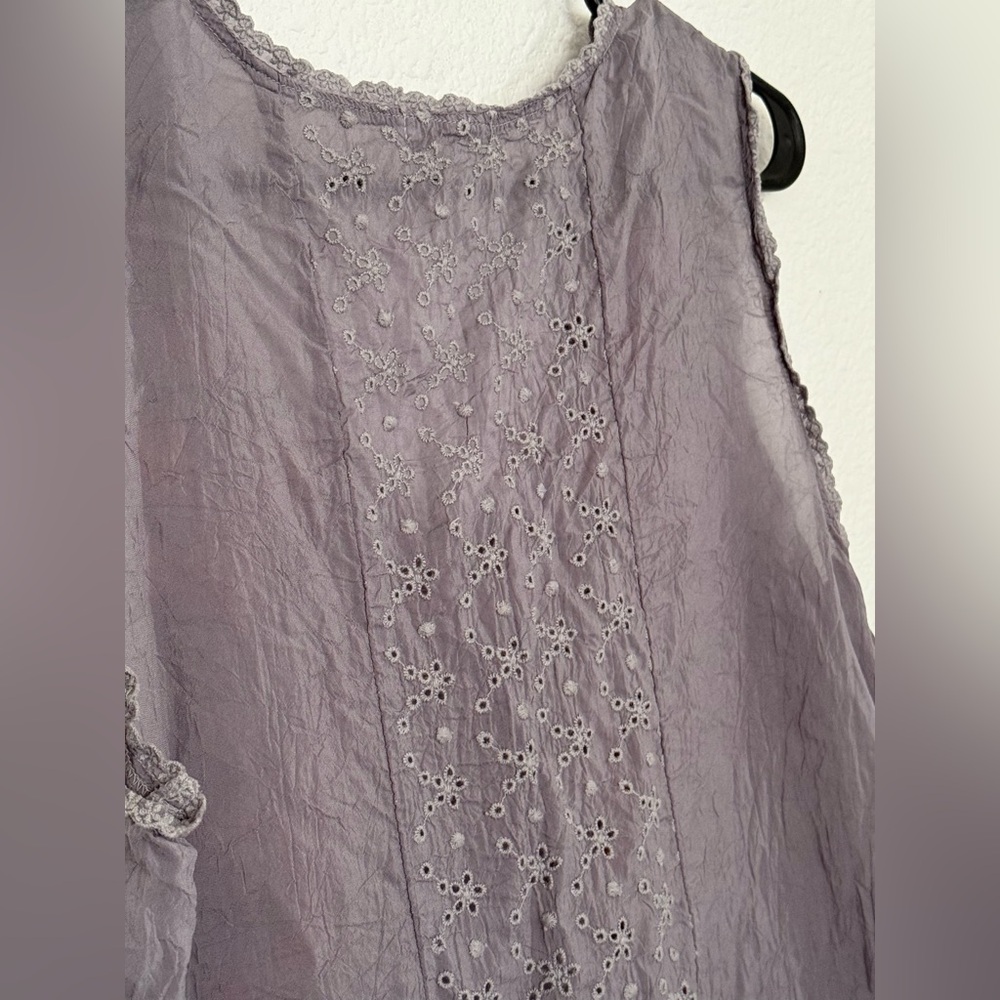 Johnny Was Cattleya Embroidered Long Tunic-LARGE - Picture 6 of 9
